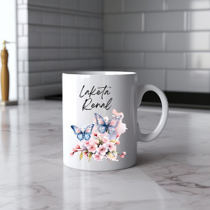 Taza De Café Deliciosa mariposa acuarela Mug