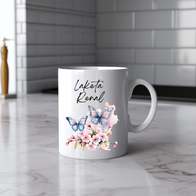 Taza De Café Deliciosa mariposa acuarela Mug (Subido por el creador)