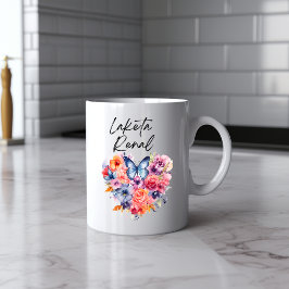 Taza De Café Deliciosa mariposa acuarela Mug