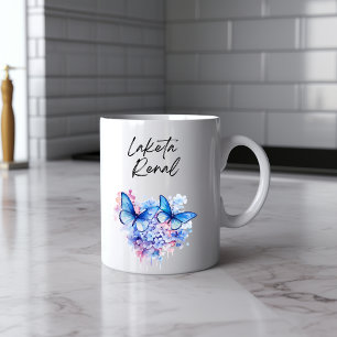 Taza De Café Deliciosa mariposa acuarela Mug