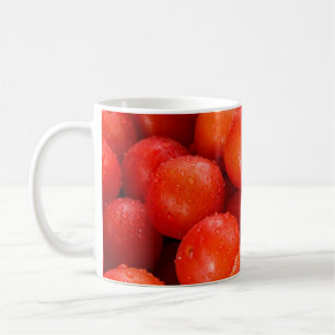 Taza De Café Delicioso fontanería de cerezo rojo, tazón, cereza
