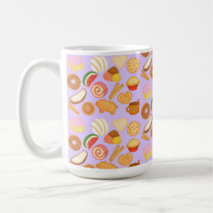 Taza De Café Delicioso Pan Dulce mexicano de pan dulce
