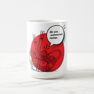 Taza De Café Delicioso Ramen Kawaii - Divertida Comida Japonesa