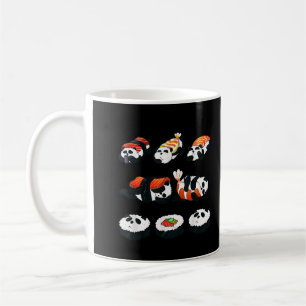 Taza De Café Delicioso Sushi de Panda Adorable Abrazo Maki Aman