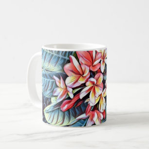 Taza De Café Delicioso tazón plumeriano hawaiano