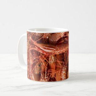 Taza De Café Deliciosos Langostinos