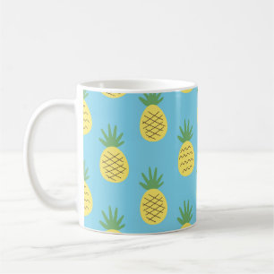 Taza De Café Delight de piña: Impresión de frutas tropicales
