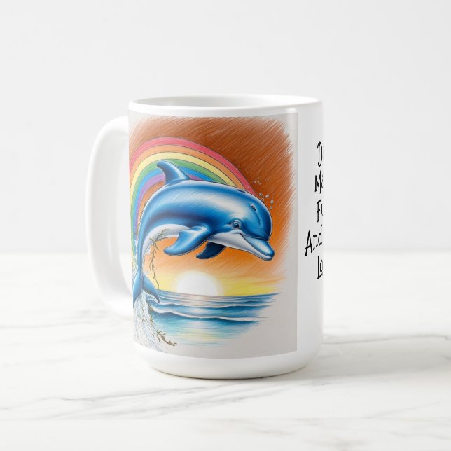 Taza De Café Delphin Sunset (Anverso izquierdo)