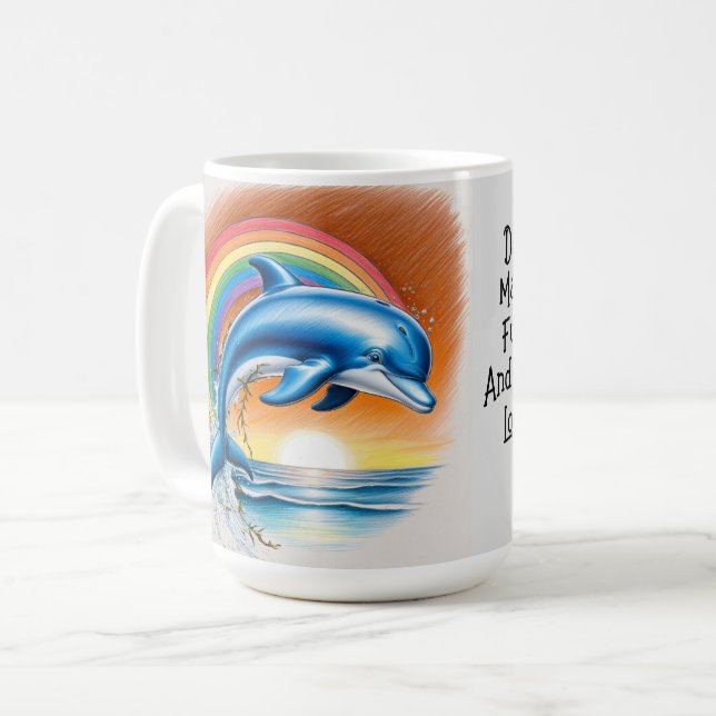Taza De Café Delphin Sunset (Anverso izquierdo)