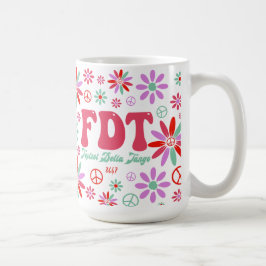 Taza De Café Delta Tango de Foxtrot FDT retro
