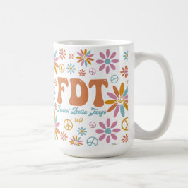 Taza De Café Delta Tango de Foxtrot FDT retro