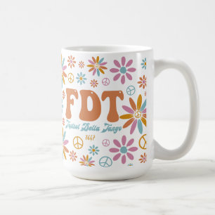Taza De Café Delta Tango de Foxtrot FDT retro