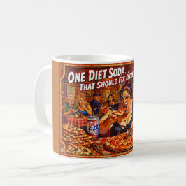 Taza De Café “Delusiones de Dieta” – Un Retrato de Autoengaño