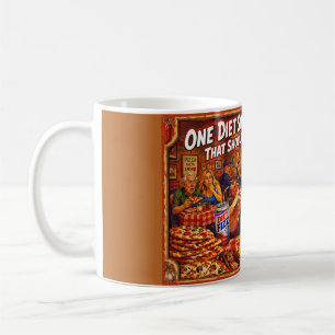 Taza De Café “Delusiones de Dieta” – Un Retrato de Autoengaño