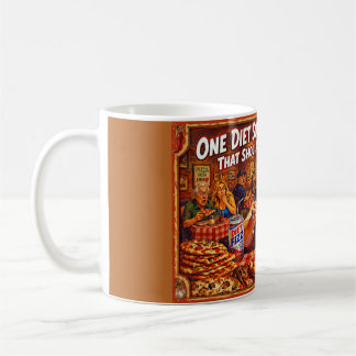 Taza De Café “Delusiones de Dieta” – Un Retrato de Autoengaño