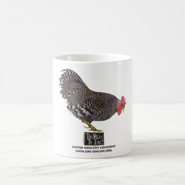 Taza De Café ¡Demasiado aseado comer! - Gallo (Centro)