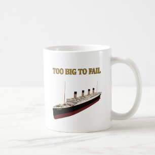 Taza De Café Demasiado grande titánico a fallar