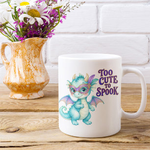 Taza De Café Demasiado Lindo para Asustar Dragón Bebé de Mascar