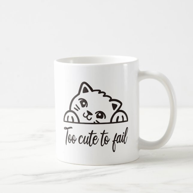 Taza De Café Demasiado lindo para fallar (Derecha)