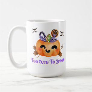 Taza De Café Demasiado lindo para hablar Adorable calabaza de