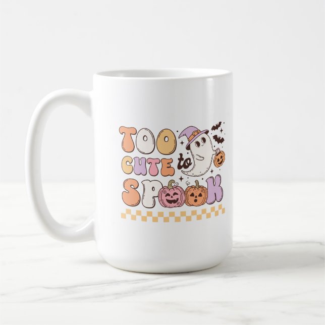 Taza De Café Demasiado lindo para hablar Halloween (Izquierda)