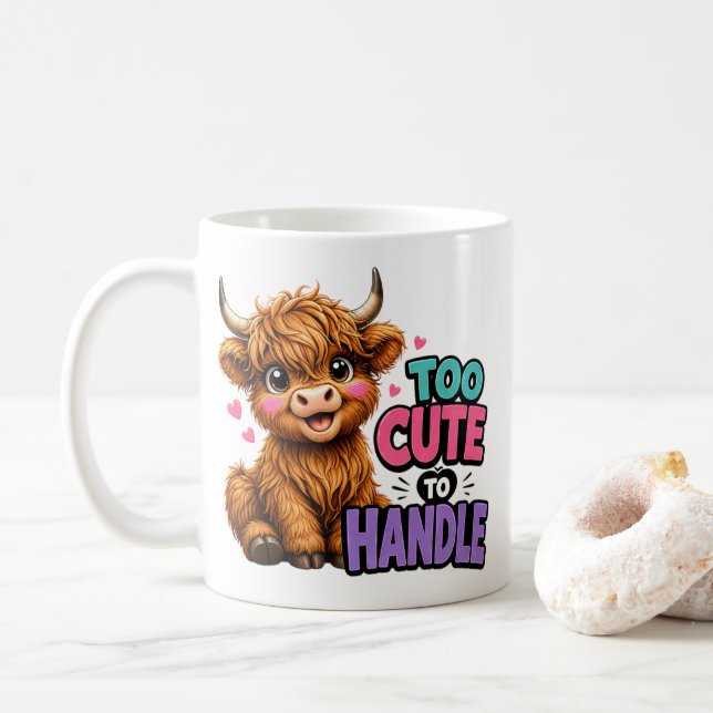 Taza De Café Demasiado lindo para manejar (Con donut)