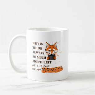 Taza De Café Demasiado mes, muy poco dinero