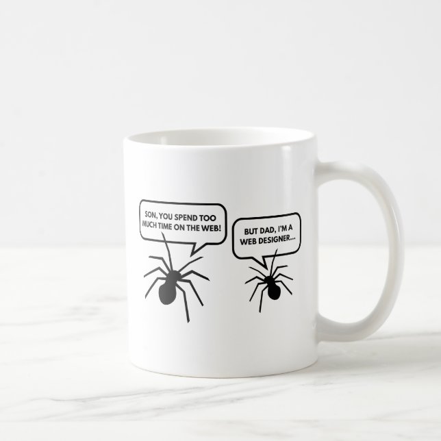 Taza De Café Demasiado Tiempo En La Web (Derecha)
