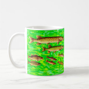 Taza De Café demasiados peces en el mar
