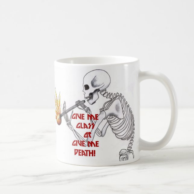 Taza De Café Déme el vidrio, o déme la muerte (Derecha)