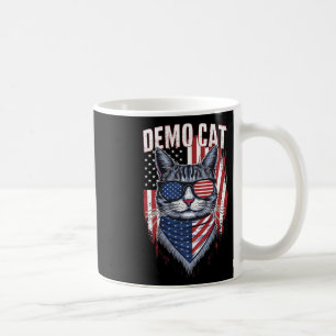 Taza De Café Democracia Democrática Gato sin Niños Lady Liberti