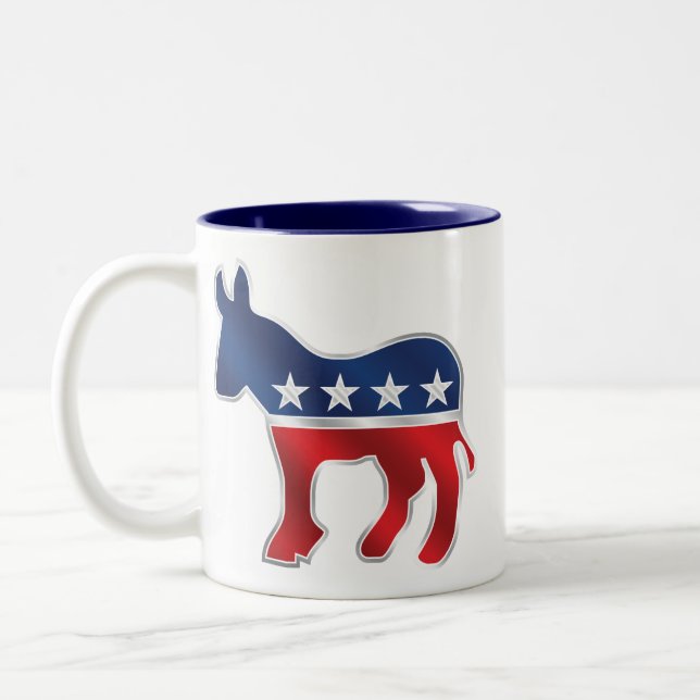 Taza de café Democratic del burro (Izquierda)