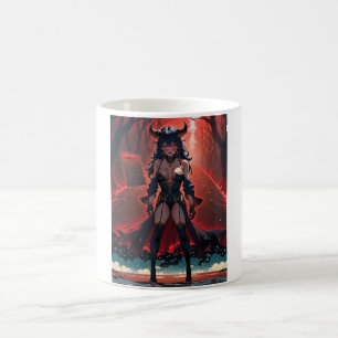 Taza De Café Demonio con Contacto en Encrucijada, Anime Demonio