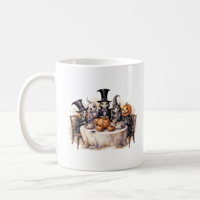 Taza De Café Demonios de Halloween (Izquierda)