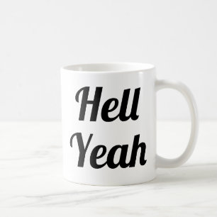 Taza De Café ¡Demonios sí! typo escrito a mano