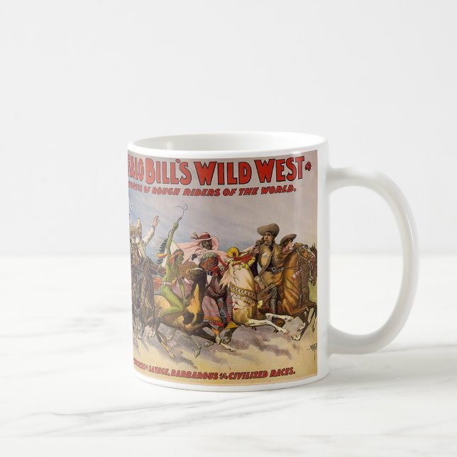 Taza De Café Demostración del oeste salvaje de Buffalo Bill (Derecha)