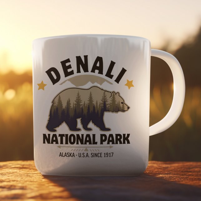 Taza De Café Denali National Park: Untamed Alaskan Forests (Subido por el creador)
