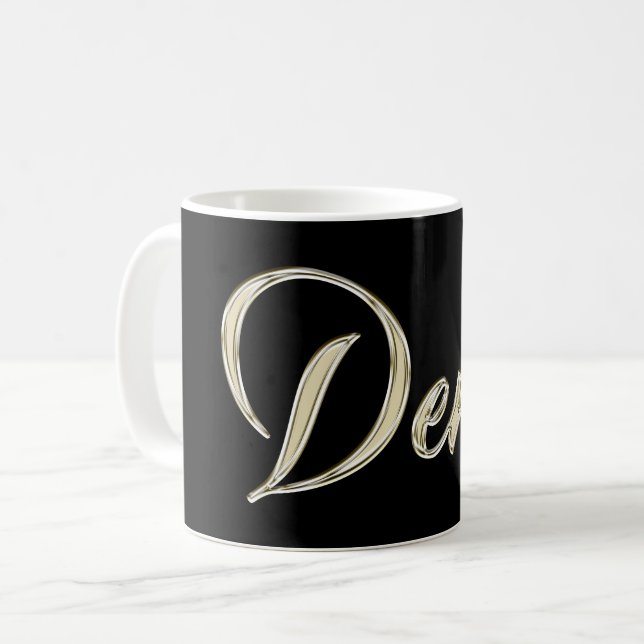 Taza De Café Denis Name whitegold Tasse Teetasse Kaffeetasse (Anverso izquierdo)