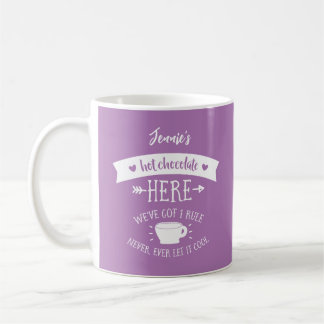 Taza De Café Denominación personalizada Lavender Hot Chocolate