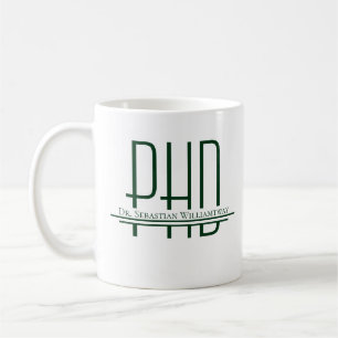 Taza De Café Denominación verde PhD