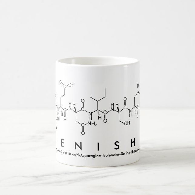 Taza De Café Densha peptide nombre mug (Centro)