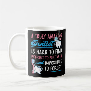 Taza De Café Dental Dentista Es Difícil Para Un Dentista Verda
