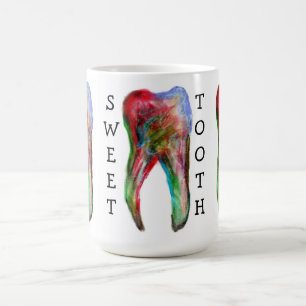 Taza de café dental para dulces