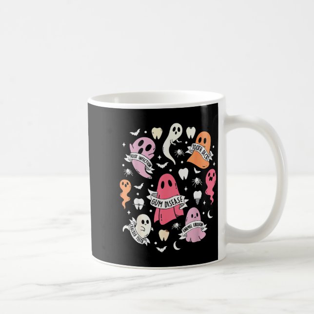 Taza De Café Dentist Ghost Soky Halloween Dental Hygienist Ista (Derecha)