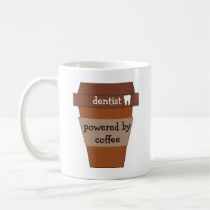 Taza De Café Dentista Alimentado Por El Café