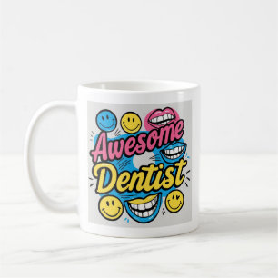 Taza De Café Dentista increíble gracias