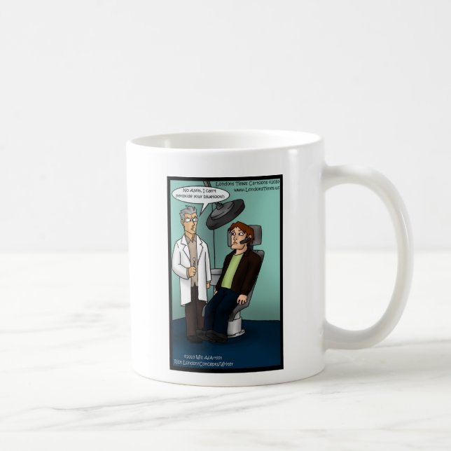 Taza De Café ¿Dentista Peróxido Bluetooth? Tarjetas Regalos Div (Derecha)