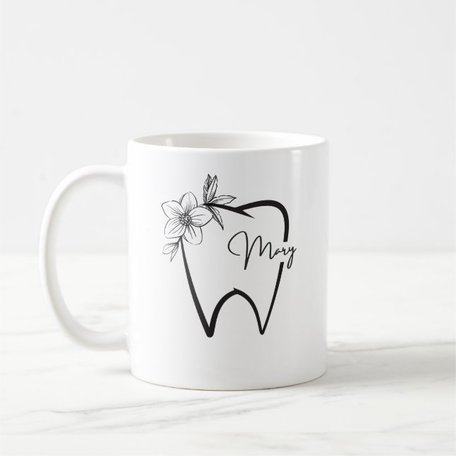 Taza De Café Dentista personalizado (Izquierda)