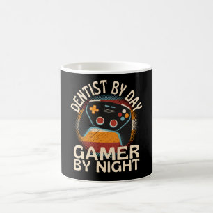 Taza De Café Dentista Por Jugador De Día Por Noche