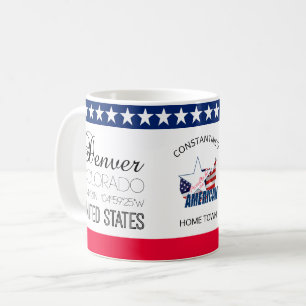 Taza De Café Denver, Colorado, Estados Unidos elegante